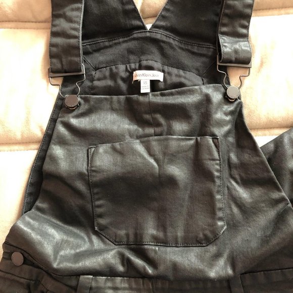 Calvin Klein Waxed Overalls in Black (XS/S) - Picture 6 of 6